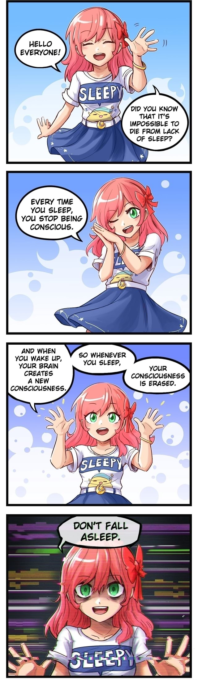 HELLO EVERYONE! SLEEP IMPOSSIBLE TO DIE FROM LACK OF SLEEP? EVERY TIME