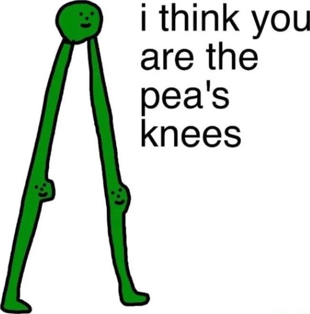 I think you are the pea's knees iFunny