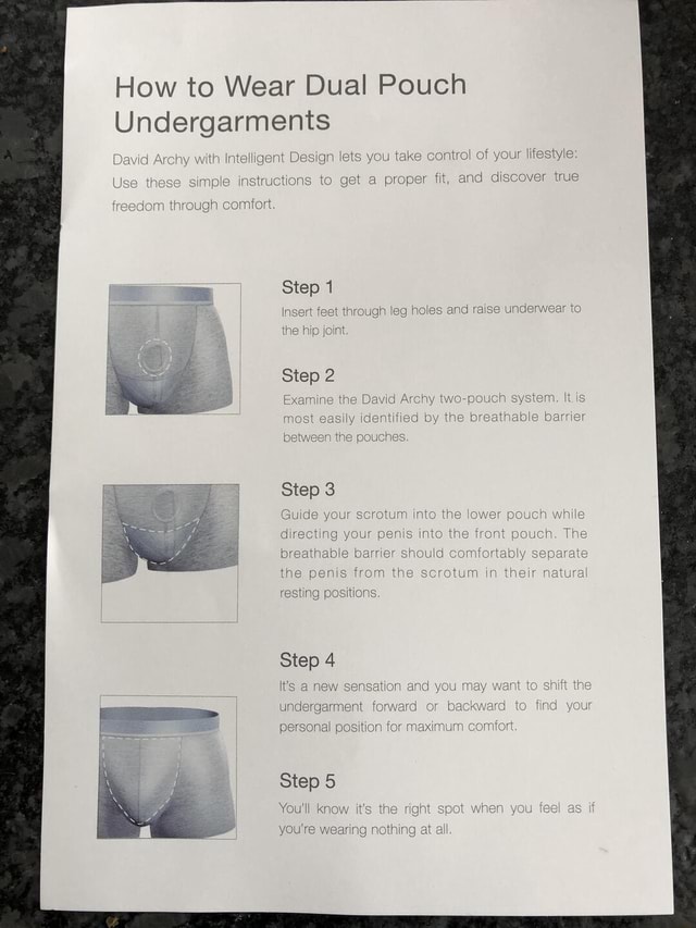 How to Wear Dual Pouch Undergarments 3sign lets you take control of