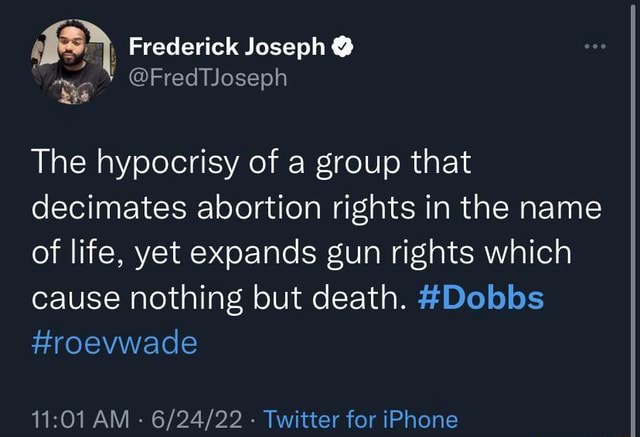 Frederick Joseph The Hypocrisy Of A Group That Decimates Abortion 