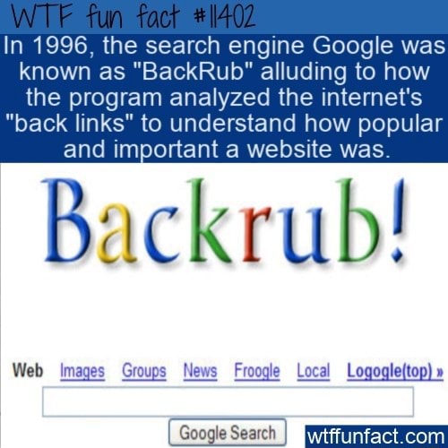 fun in 1996 the search engine google
