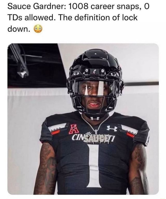Sauce Gardner 1008 career snaps, O TDs allowed. The definition of lock