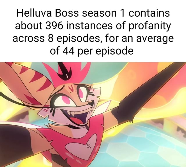 Helluva Boss season 1 contains about 396 instances of profanity across ...