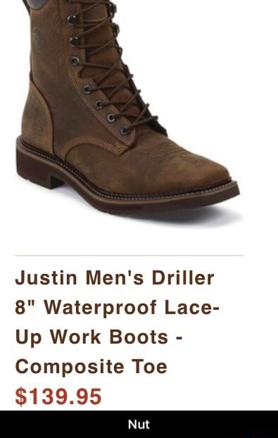justin driller waterproof comp toe