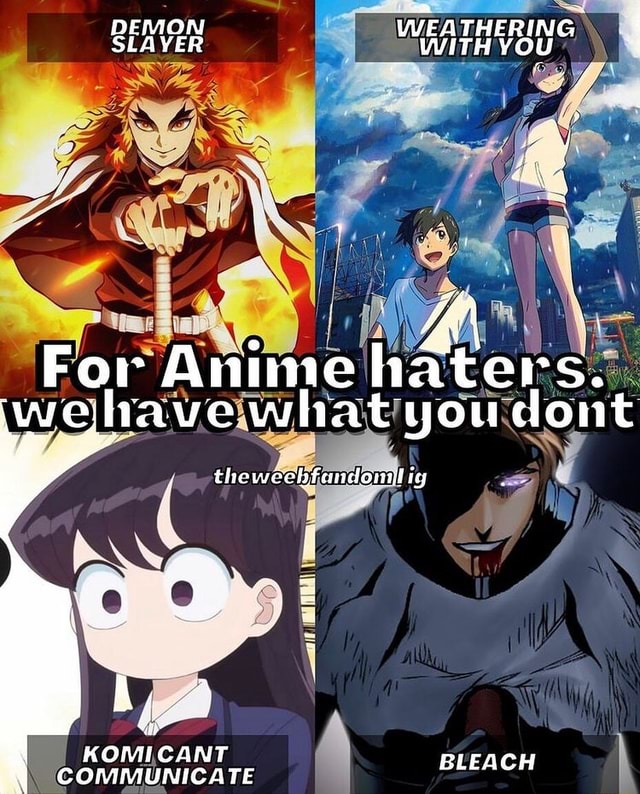 WEATHERING or What Anime hater ( What yourdo ig es rh 4 KOMILCANT ATE ...