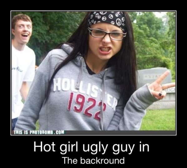 Ugly guy and hot girl