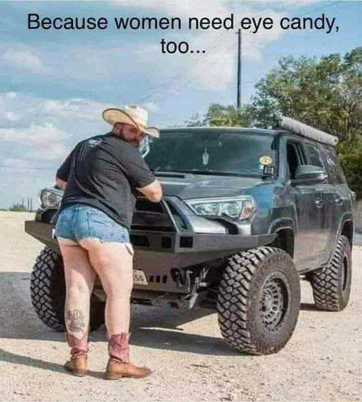 Eye candy, Because women need eye candy, too... iFunny