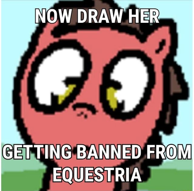 Now Draw Her Getting Banned From Equestria