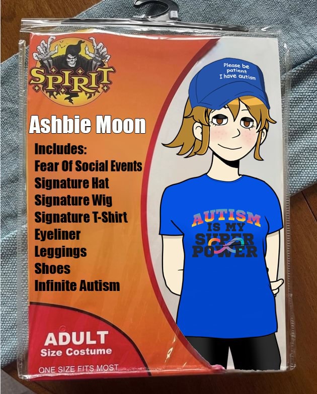 Ashbie Moon Spirit Halloween Costume Ashbie Moon ADULT Size Costume