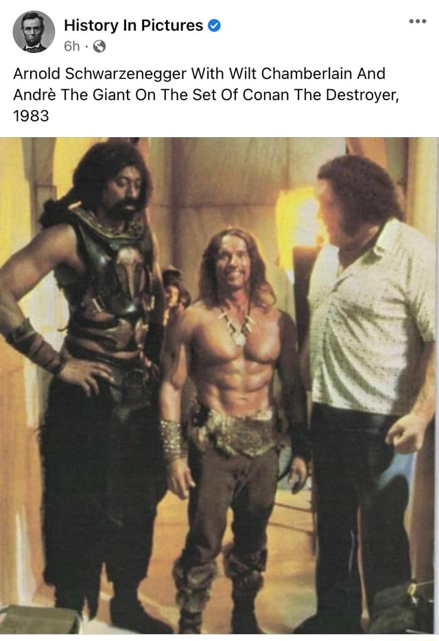 Arnold Schwarzenegger Wilt Chamberlain