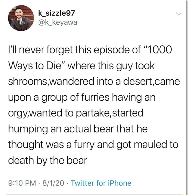 1000 ways to die furry
