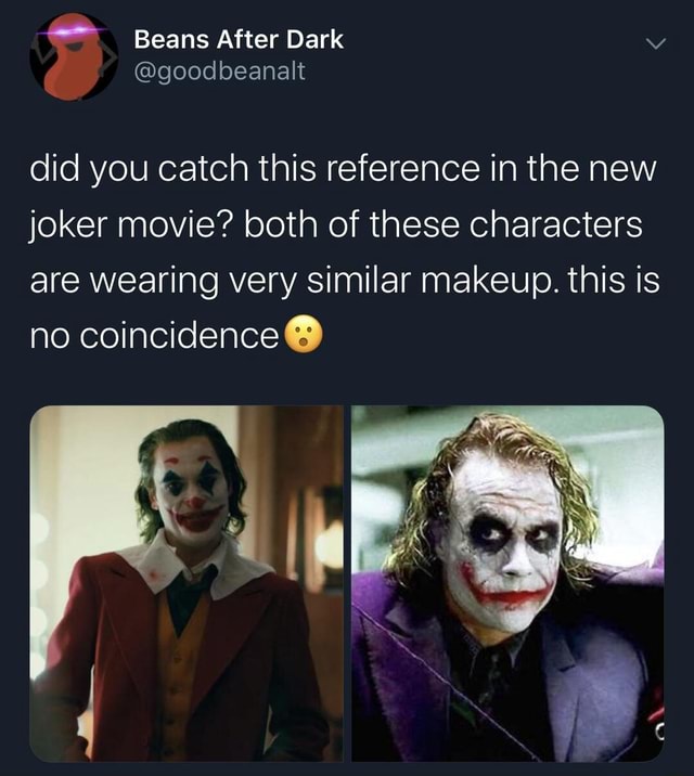 Did you catch this reference in the new joker movie? both of these ...