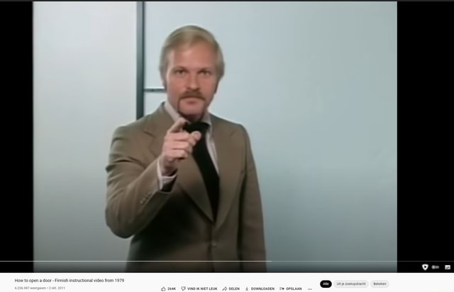 How To Open A Door Finnish Instructional Video From 1979 Bekeke Ifunny