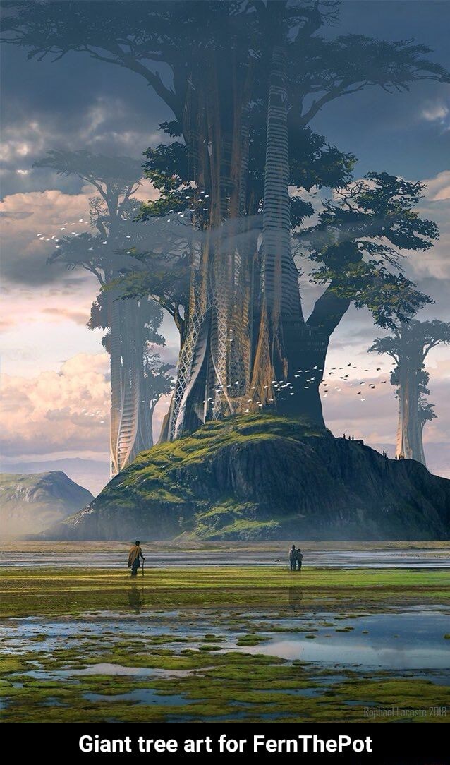 Giant tree art for FernThePot - Giant tree art for FernThePot - iFunny