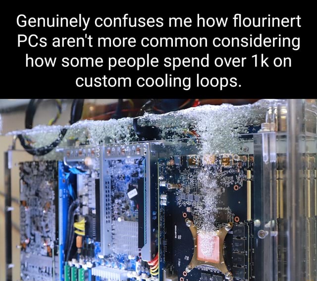 Genuinely confuses me how flourinert PCs aren't more common considering ...