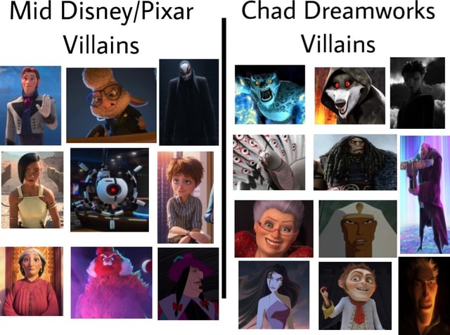 Chad Dreamworks Villains Villains - iFunny