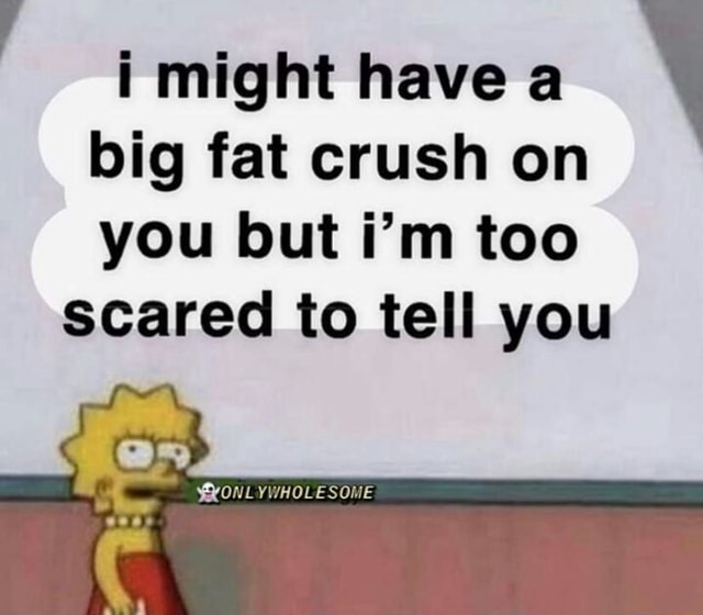 I Might Have A Big Fat Crush On You But I M Too Scared To Tell You