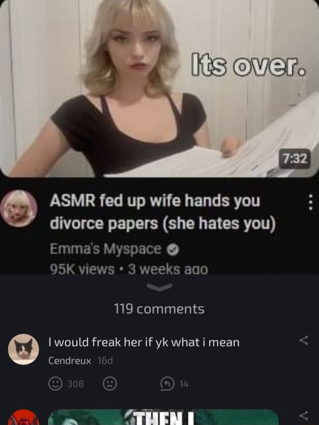 ASMR Fed Up Wife Hands You Divorce Papers she Hates You Emma s asmr-fed-up-wife-hands-you-divorce-papers-she-hates-you-emma-s