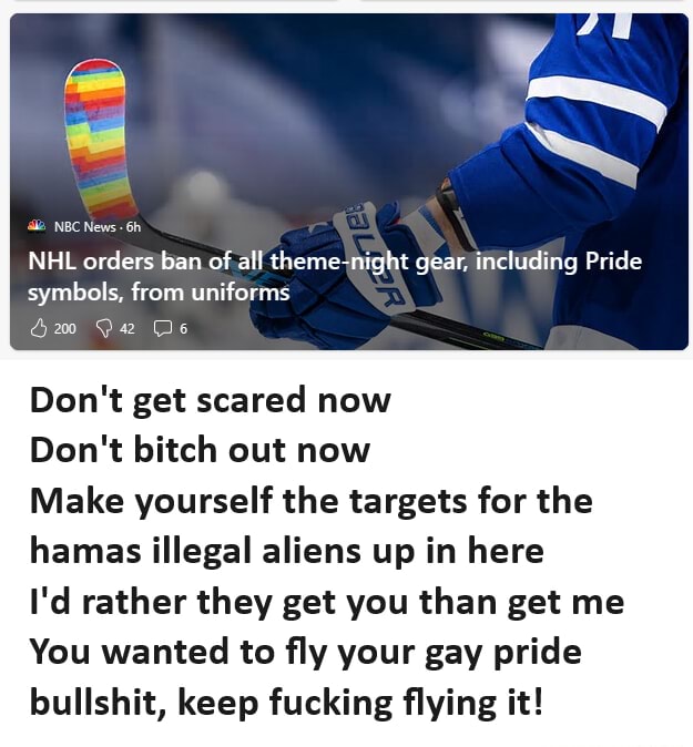 NHL bans all theme-night gear, including Pride symbols, from uniforms