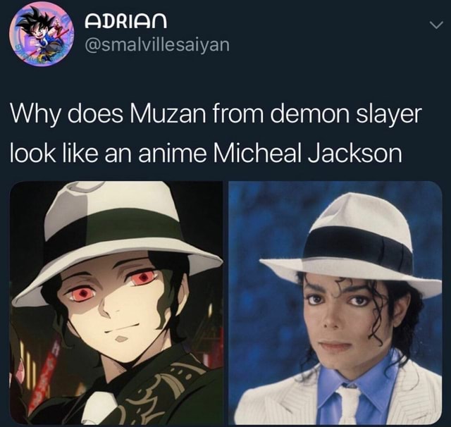 Why does Muzan from demon slayer look like an anime Micheal Jackson ...