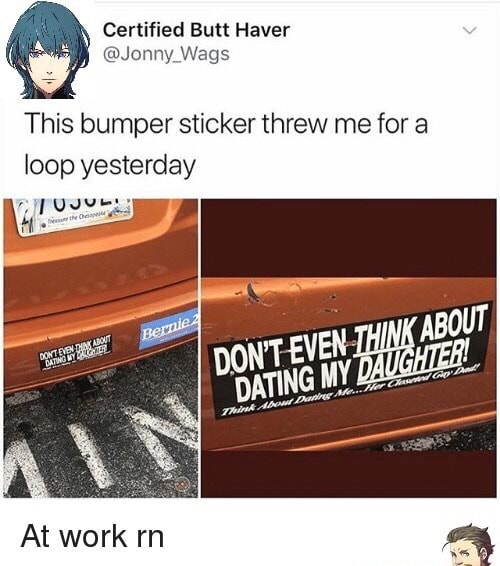 This bumper sticker threw me for a loop yesterday iFunny