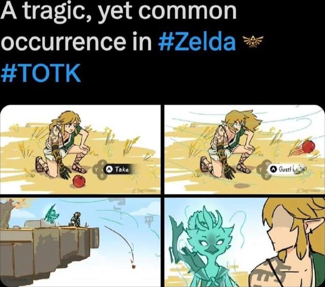 A tragic, yet common occurrence in #Zelda #TOTK - iFunny
