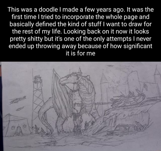 This was a doodle I made a few years ago. It was the first time I tried ...