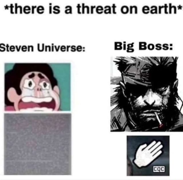 *there is a threat on earth* Steven Universe: Big Boss: - iFunny