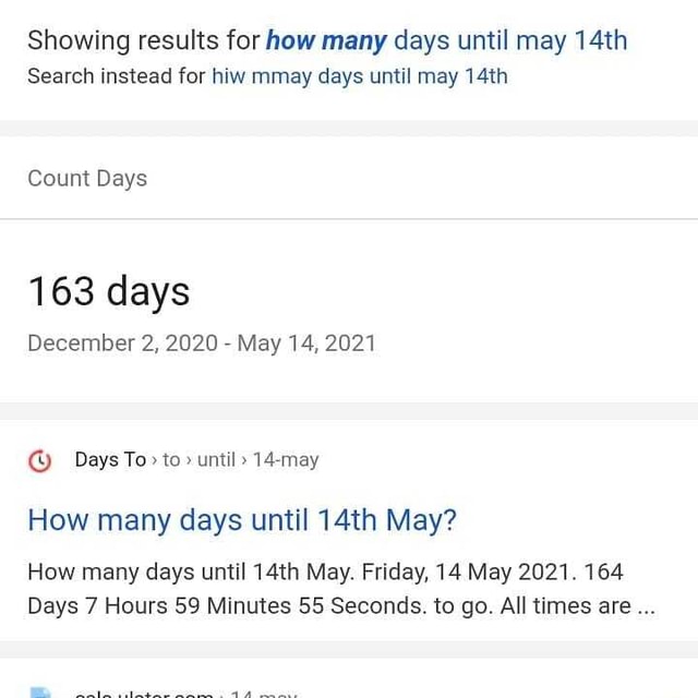How Many Days Until May Ends For example, if the period calculated