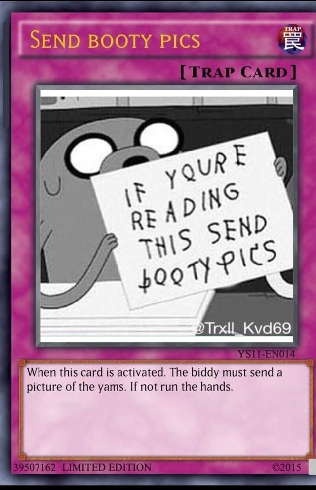 yugioh trap card booty pic Yu-Gi-Oh! - Bottomless Hole (SDDL-EN037) - Structure Deck: Dragunity Legion - 1st Edition 1 Free Booty Pic Meme