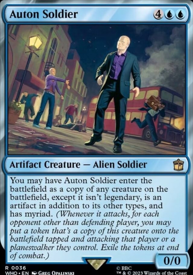 Auton Soldier (Artifact Creature Alien Soldier You may have Auton