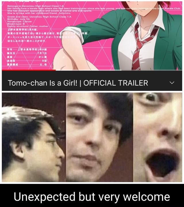 Tomo-chan Is a Girl!  OFFICIAL TRAILER 