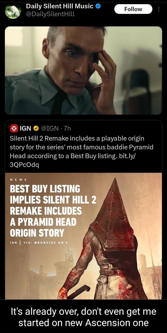 Silent Hill 2 remake set to add Pyramid Head origin story