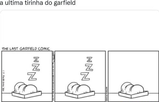 A ultima tirinha do garfield THE LAST GARFIELD COMIC - iFunny Brazil