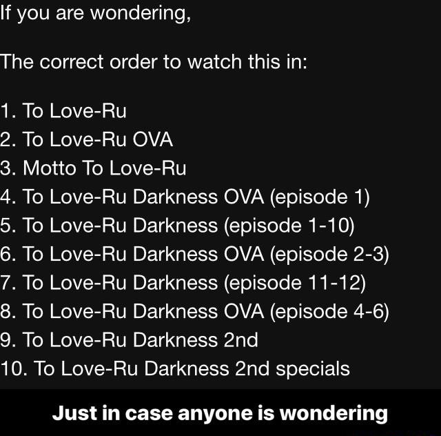kiss anime to love ru darkness season 2