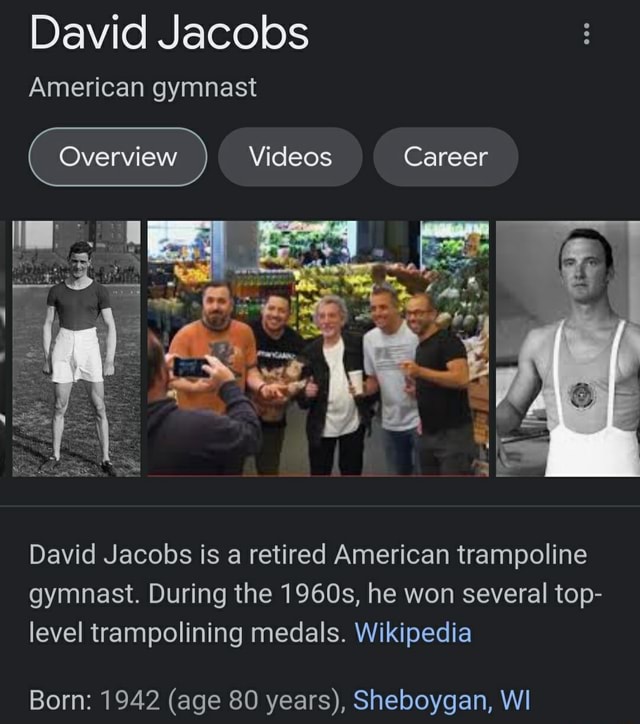 Sports Career Of David Jacobs (gymnast)