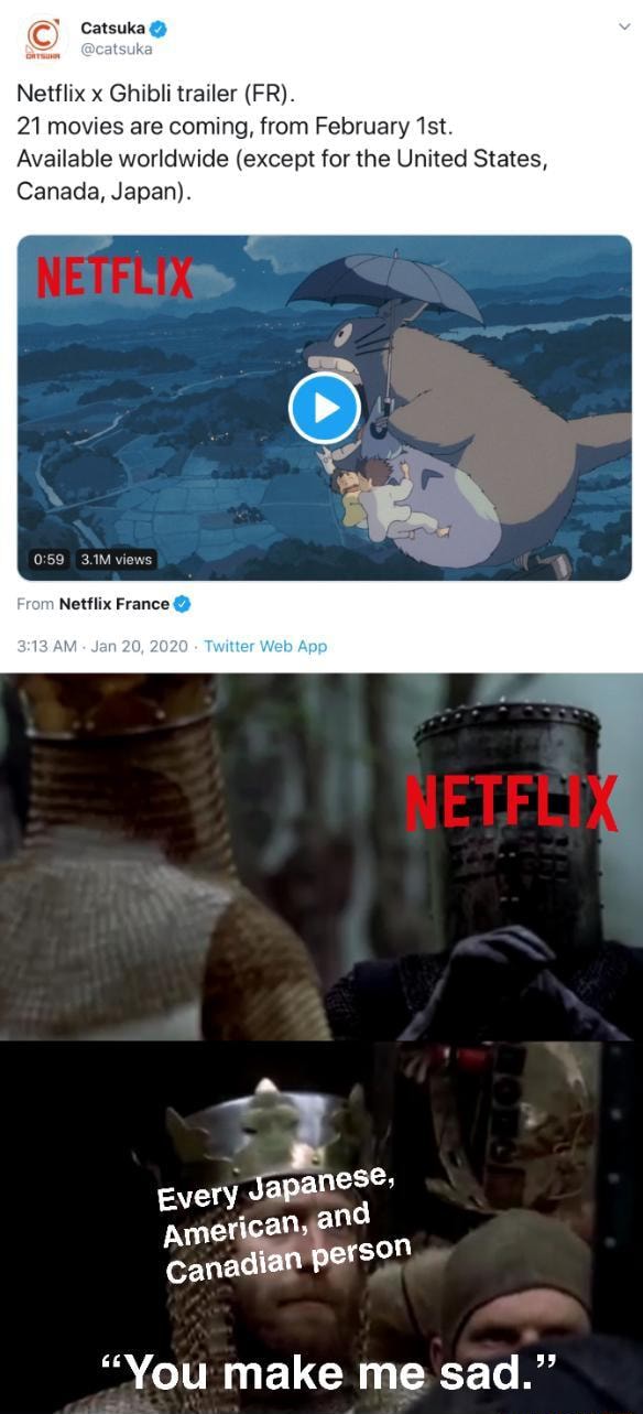 Netflix x Ghibli trailer (FR). 21 movies are coming, from February 'st