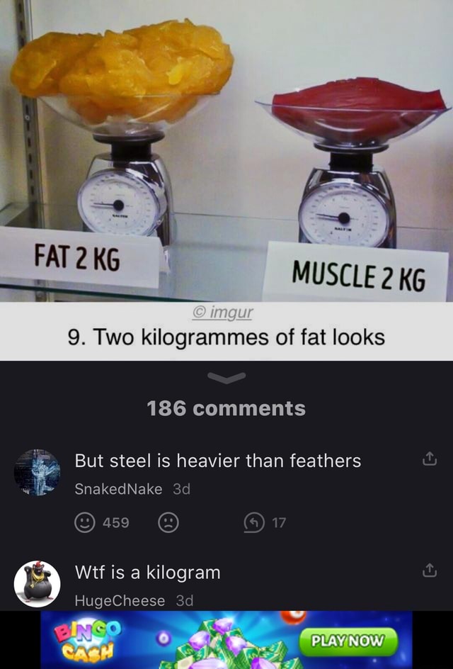Muscle 2 Kg Imour 9 Two Kilogrammes Of Fat Looks 186 Comments But