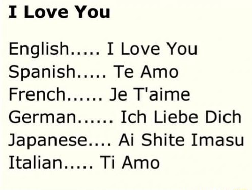 Ich liebe dich in spanish