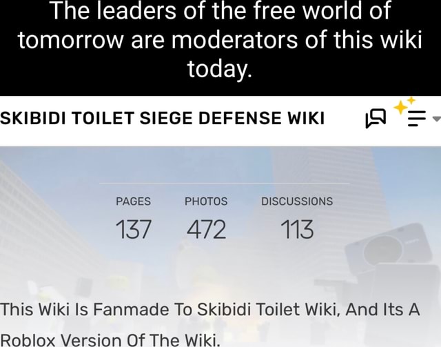 Skibidi Toilet, Skibidi Toilet Wiki