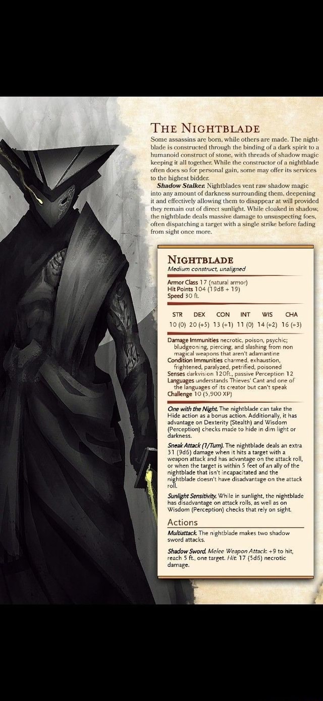 THE NIGHTBLADE Some assassins are born, while others are made. The