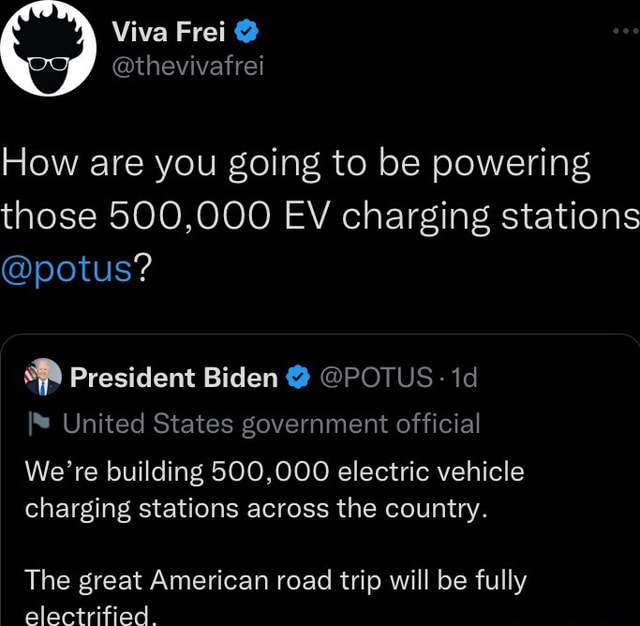 Viva Frei @thevivatrei How Are You Going To Be Powering Those 500,000 ...