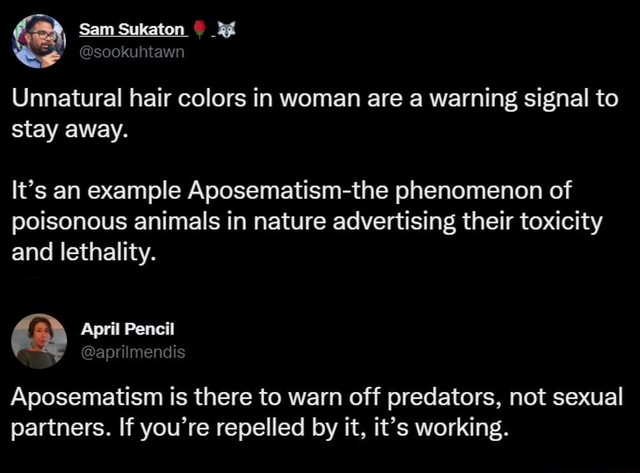 Sam Sukaton Sookuhtawn Unnatural Hair Colors In Woman Are A Warning