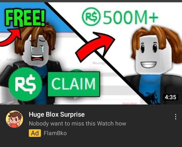 Huge Blox Surprise Nobody want to miss this Watch how FlamBko - iFunny