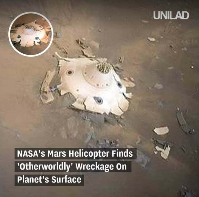 NASA's Mars Helicopter Finds 'Otherworldly' Wreckage On Planet's ...