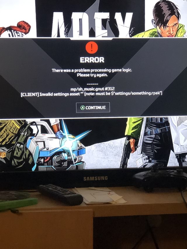 There was a problem processing game logic please try again apex legends ошибка