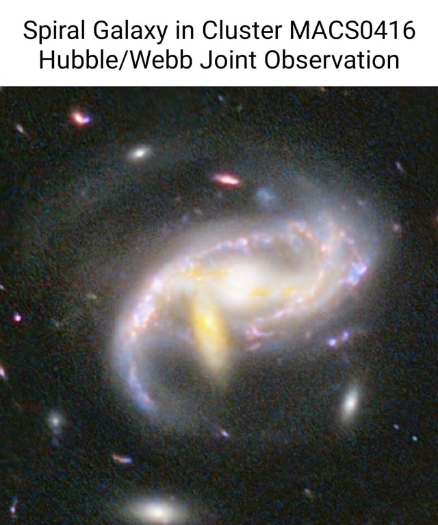 Spiral Galaxy In Cluster MACS0416 Joint Observation - IFunny