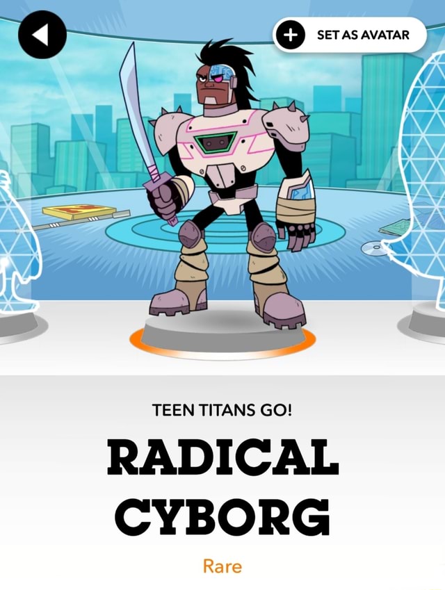 SET AS AVATAR TEEN TITANS GO! RADICAL CYBORG Rare - IFunny