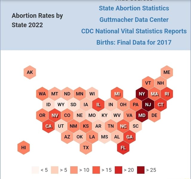 State Abortion Statistics Abortion Rates By State 2022 Guttmacher Data ...