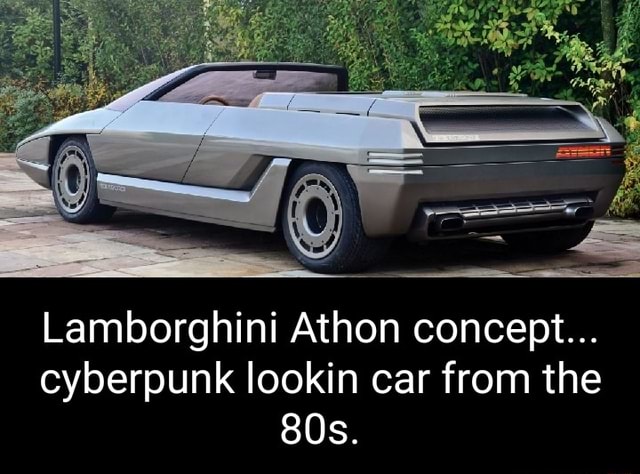 Lamborghini Athon concept... cyberpunk lookin car from the - iFunny